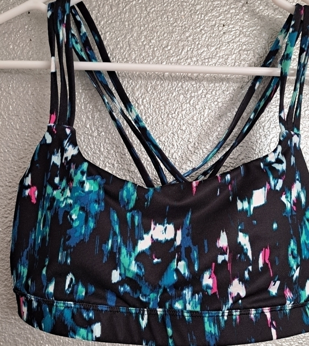 Gap Fit Abstract Sports Bra Size M